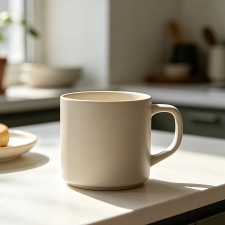 Contemporary Ceramic Mug for Coffee and Tea