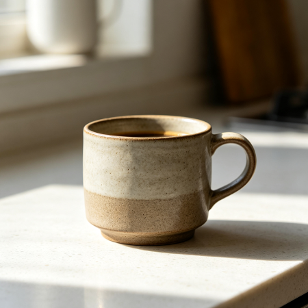 Modern Stoneware Coffee Mug for Daily Use