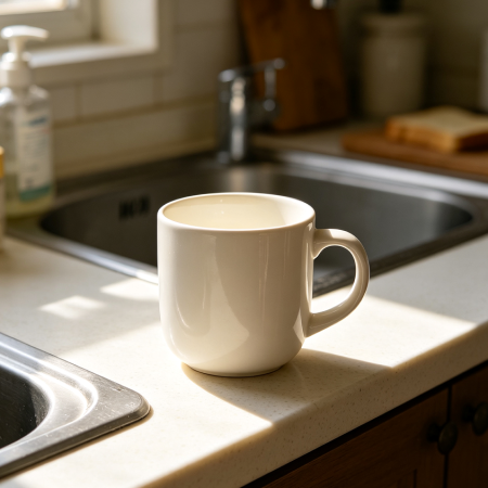 Everyday Ceramic Beverage Mug with Wide Handle